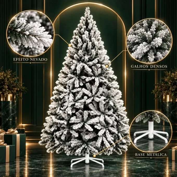 arvore natal luvinco imperial 694 galhos