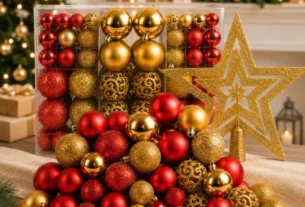 kit 100 bolas natal detalhes
