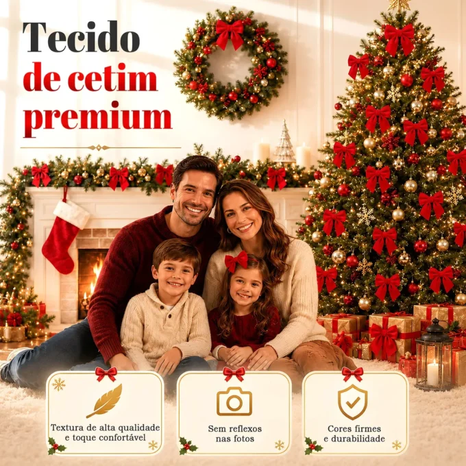 lacos veludo detalhes natal