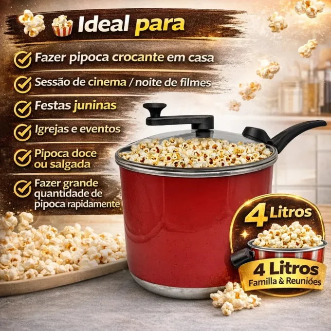 panela pipoqueira n20 tampa vidro