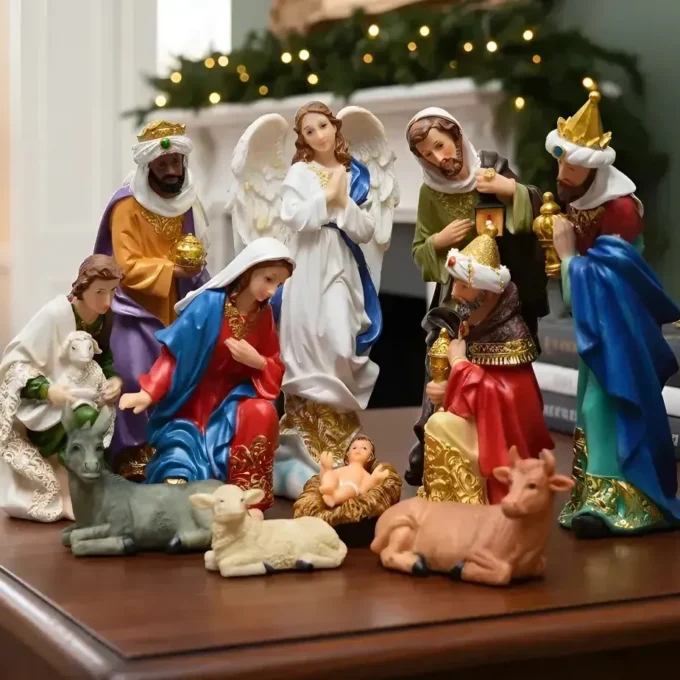presepio grande natal resina 11 imagens