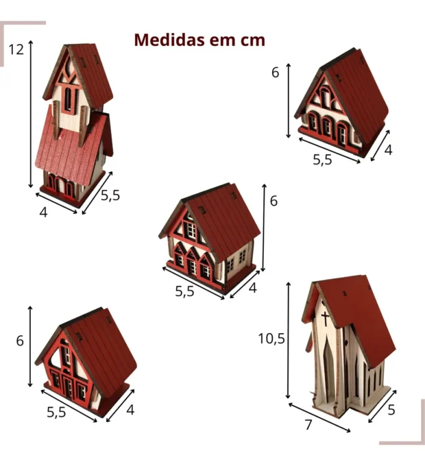 vila natalina casinhas detalhes